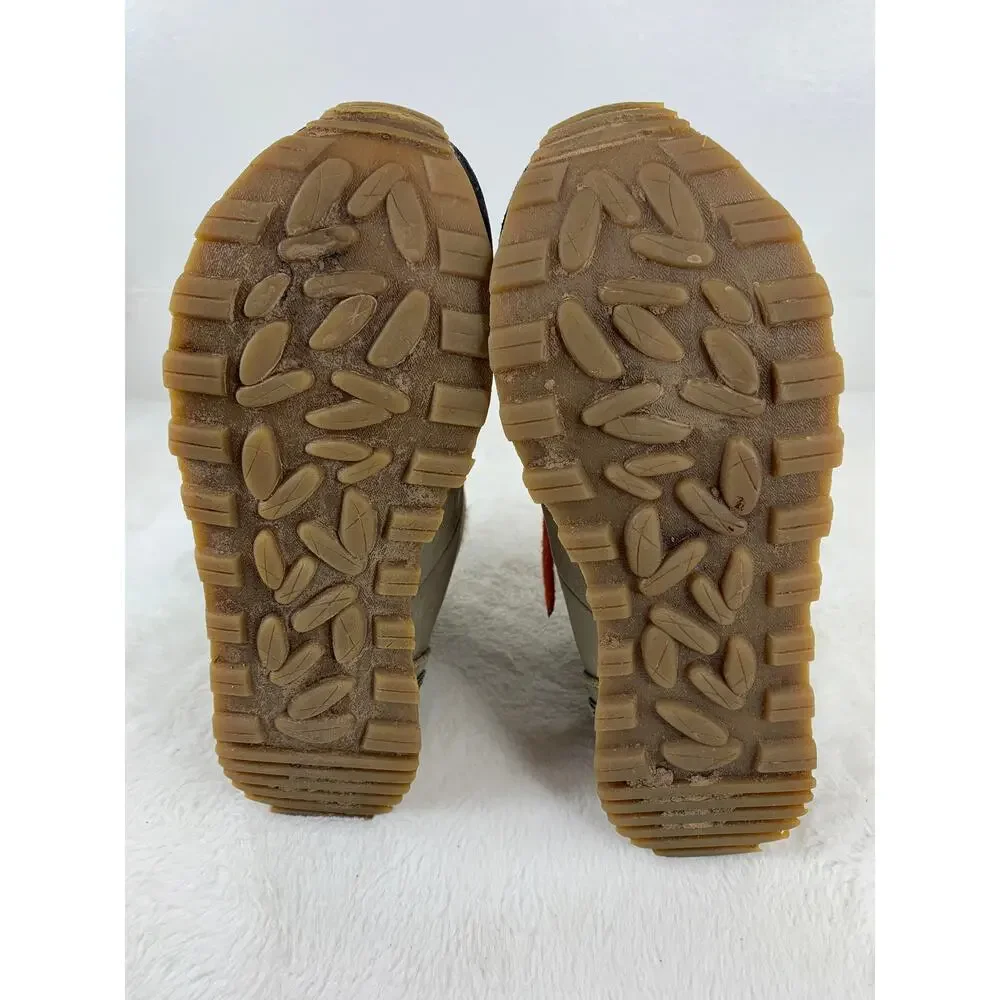 LL Bean Kid’s Tek 2.5 Primaloft Brown Leather Hiking Boots Size 1